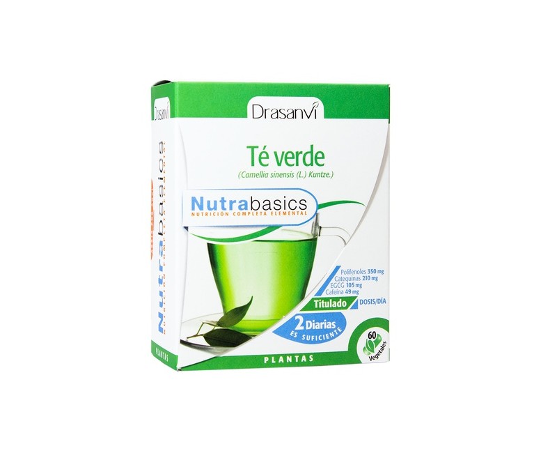 Nutrabasics Té Verde 60 cápsulas de 486mg Drasanvi