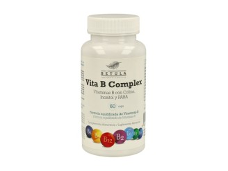 Vitamina B Complex 60 cápsulas - Fórmula Completa y Equilibrada - Betula