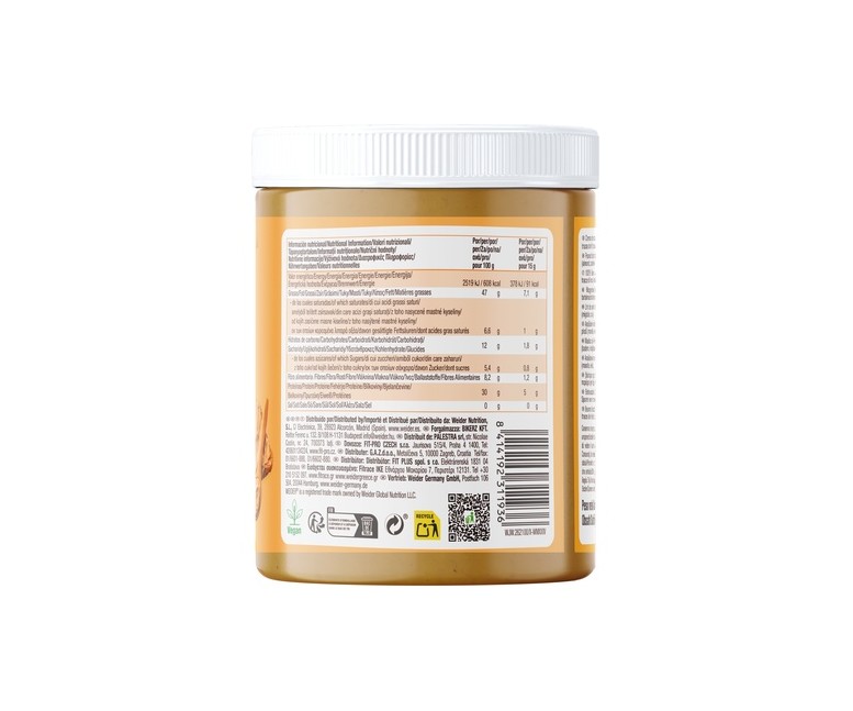 Crema de cacahuete vegana 1 kg de crema Weider