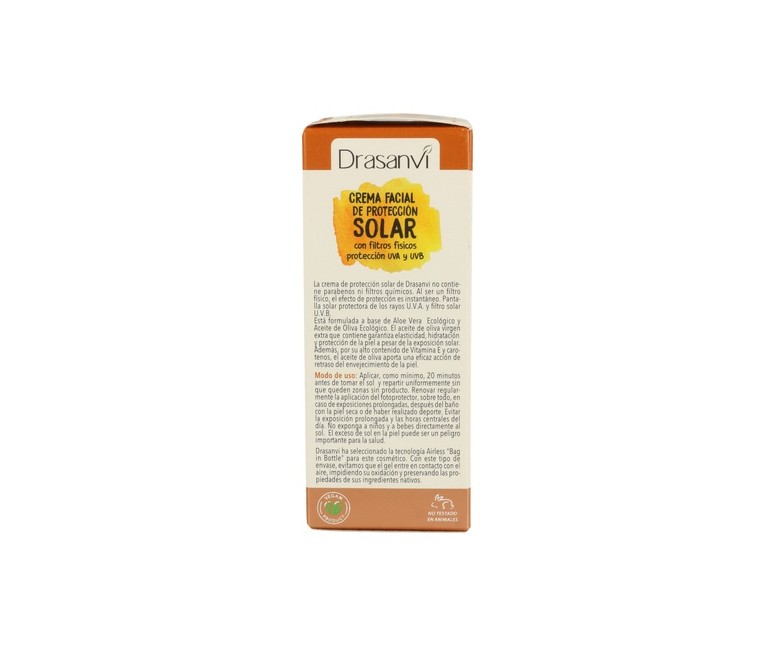 Crema Solar Protección SPF50 Ecocert 50 ml Drasanvi