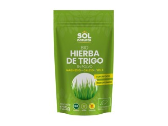 Hierba de trigo en polvo