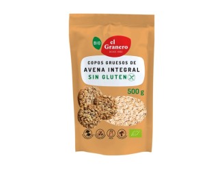 Copos gruesos de avena integral sin gluten Bio