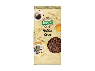 Bolitas crujientes de cereales con chocolate