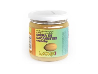 Crema de Cacahuete Cruji 330g Ecológica Monki - Saludable y Saborosa