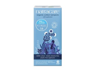 Tampón Súper con Aplicador Biodegradable Natracare - 16uds