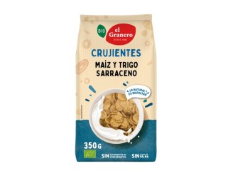 Copos crujientes de maíz y trigo sarraceno Bio - El Granero