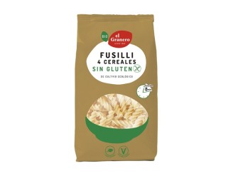 Fusilli 4 Cereales Sin Gluten Bio - El Granero Integral 500g