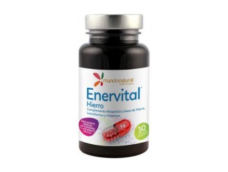 Enervital Hierro 30 cápsulas - Complemento de Hierro y Vitaminas | Mundo Natural