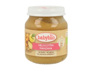 Potito Melocotón Manzana 130g BIO para Bebés | Babybio