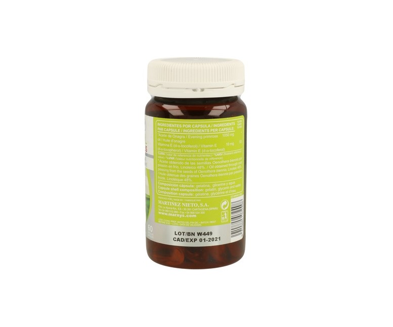 Aceite de Onagra 60 perlas de 1100mg MARNYS®