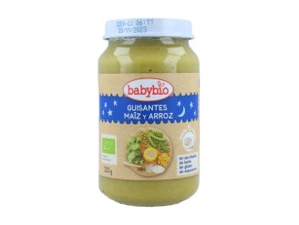 Tarrito Buenas Noches Guisantes-Maiz-Arroz 6m+