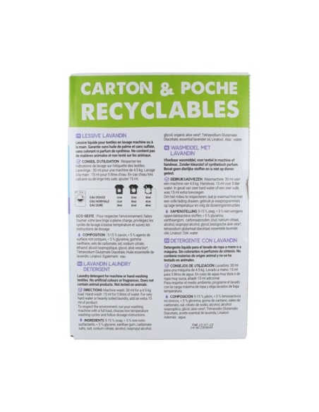 Detergente líquido lavandin 5 L Ecodoo Detergente líquido lavandin 5 L Ecodoo