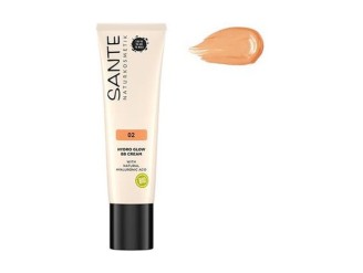 Maquillaje BB Hydro Glow 02 Medium-Dark de Sante | Brillo Natural