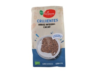 Arroz integral hinchado con agave y cacao bio