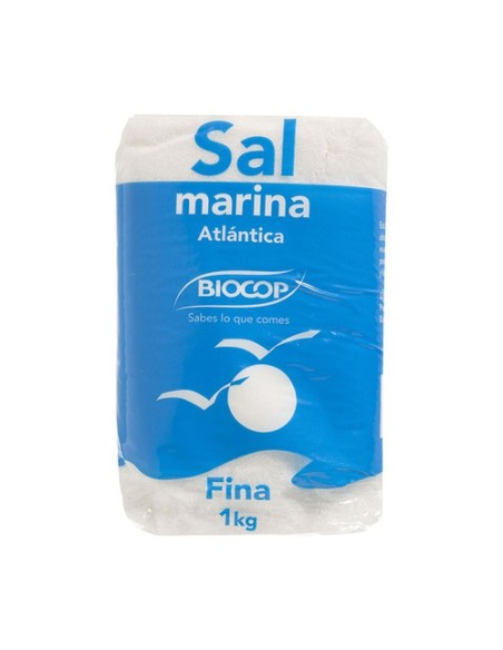 Sal marina atlántica fina 1 kg Biocop