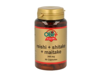 Reishi, Shitake y Maitake 90cap - Suplemento Saludable Obire
