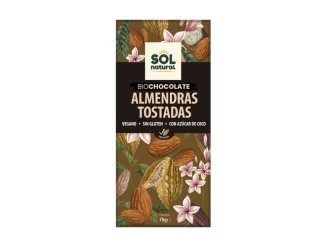 Chocolate vegano con almendra tostada Bio
