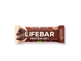 Lifebar plus chocolate con proteína verde Bio