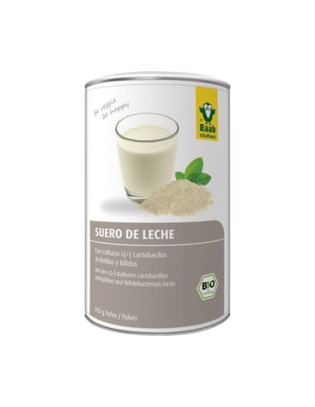 Suero de leche en polvo Bio 450 g de polvo Raab