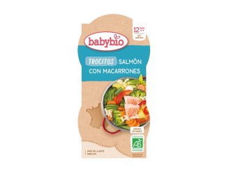 Tarrito de día trocitos salmón pasta 12m+