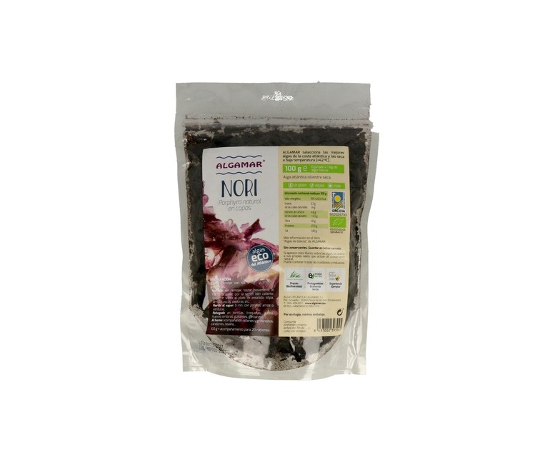 Algas Nori Copos 100 g Algamar