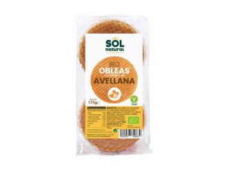Obleas rellenas de avellana Bio