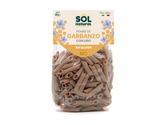 Macarrones de garbanzo con lino sin gluten Bio