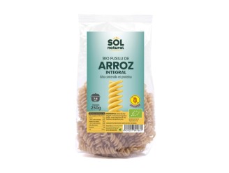 Fusilli de arroz integral sin gluten Bio