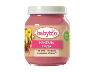 Tarrito de manzana y fresa 6m+