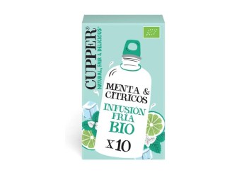 Infusión fría de menta y cítricos Bio