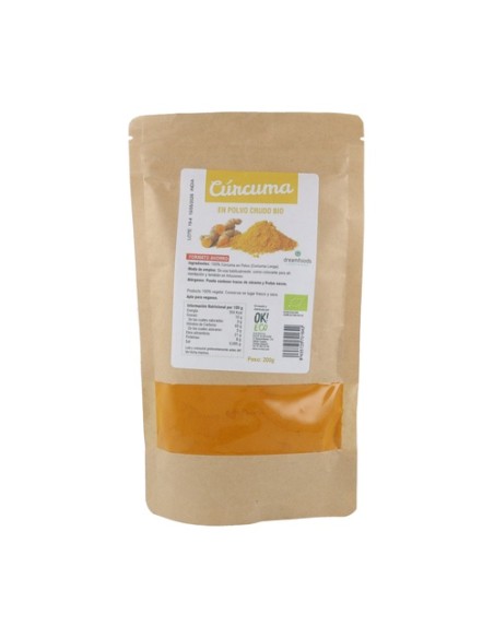 Cúrcuma en Polvo Crudo Bio Dream Foods 200 g Inkanat Cúrcuma en Polvo Crudo Bio Dream Foods 200 g Inkanat