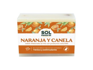 Jabón natural de canela y naranja