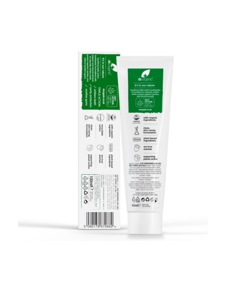 Pasta Dental Aloe Vera Orgánico 100 ml Dr. Organic Pasta Dental Aloe Vera Orgánico 100 ml Dr. Organic