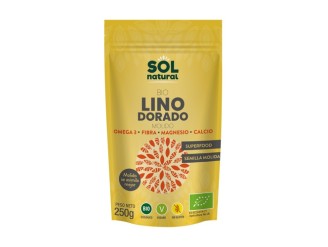 Semillas de lino doradas y trituradas Bio