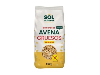 Copos de avena integral gruesos sin gluten Bio