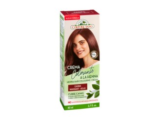 Crema colorante a la henna caoba