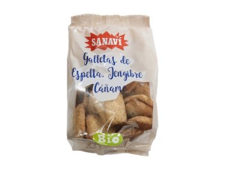 Galletas Bio de Espelta y Jengibre 200g - Sanavi Veganas