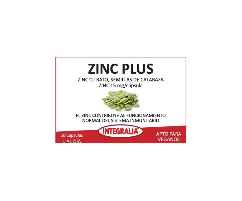 Zinc Plus 60 cápsulas Integralia