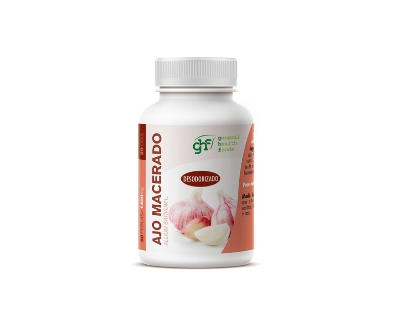 Ajo macerado 1400mg 60 perlas de 1400mg GHF