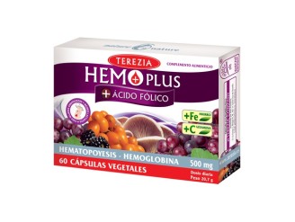 Hemo Plus + Ácido Fólico 60 Comp - Apoya la Hematopoyesis | Terezia
