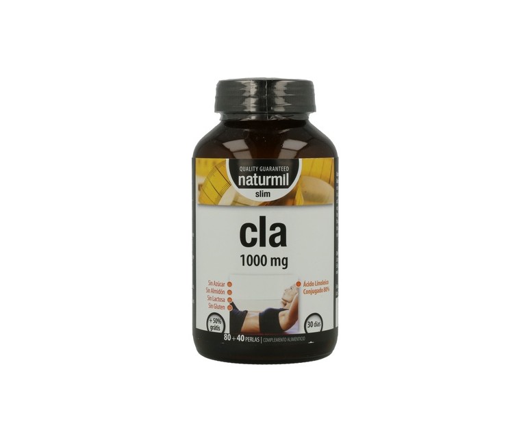 CLA 120 perlas de 1000mg (1000mg) Naturmil