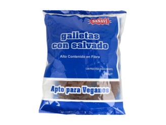 Galletas Salvado Sin Azúcar 300g - Sanavi, Alta Fibra y Saludable