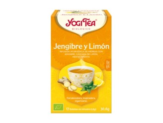 Yogi Tea Jengibre Limón - Infusión Refrescante Bio y Vegana