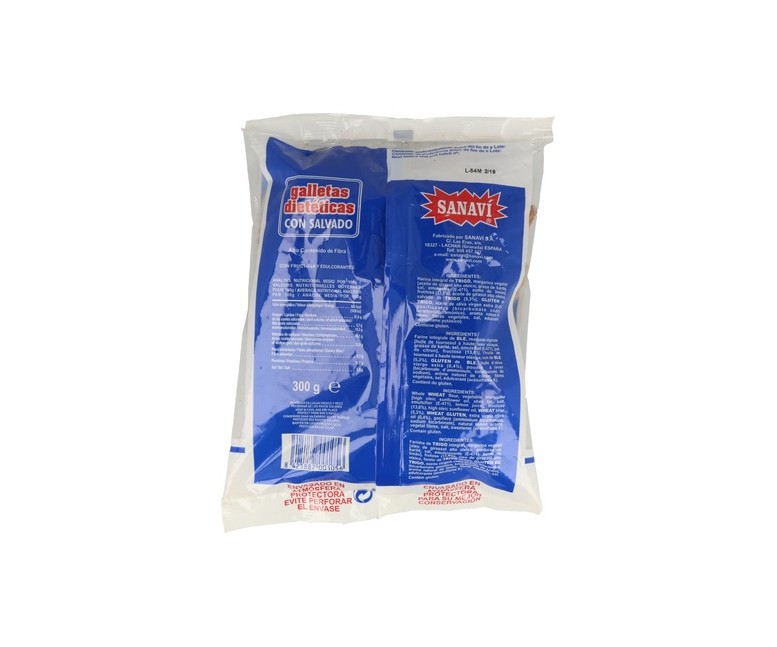 Galletas con salvado 300 g Sanavi