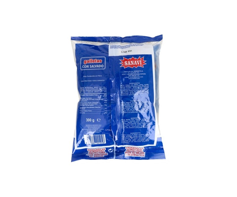Galletas con salvado 300 g Sanavi