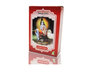 Henna Castaño Cobrizo Radhe Shyam - Color Natural y Saludable