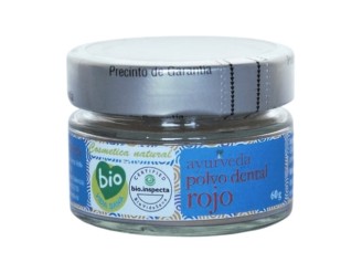 Polvo dental rojo
