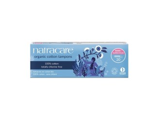 Tampon Super Plus Natracare - 100% Algodón Orgánico, 20un