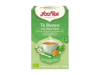 Té Blanco con Aloe Vera – Yogi Tea | Infusión Ayurveda 17 Sobres