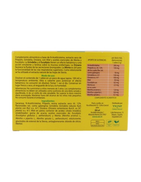 Propolaid Flu sabor menta 10 sobres ESI